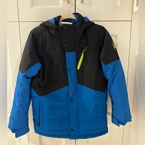 Spyder puffer coat size 14 blue